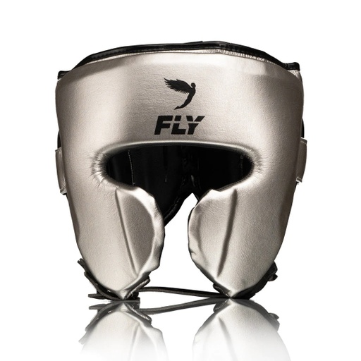 Fly Headgear Cheek Protector Knight X, Silver-Black