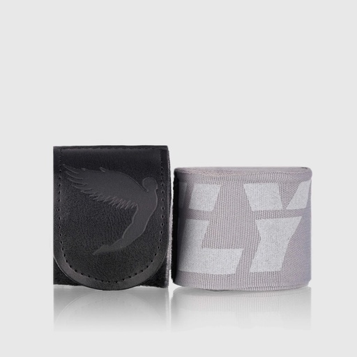 [HWBLGY450-G-450] Fly Boxbandagen Big Logo 4,5m, Grau