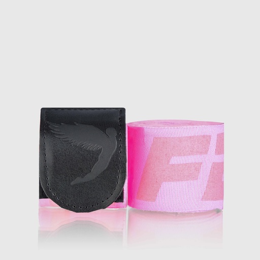 [HWBLPK450-P] Fly Boxbandagen Big Logo 4,5m, Pink