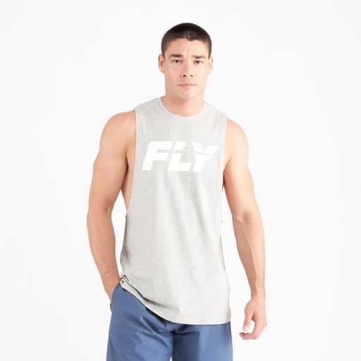 Fly Tank Top Big Logo, Grau