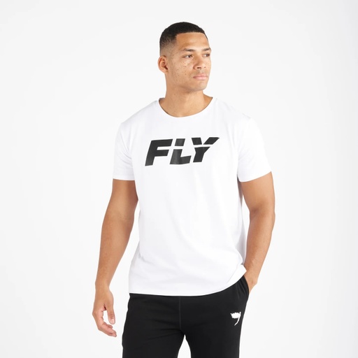 Fly T-Shirt Big Logo, Weiß