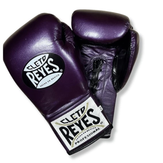 Cleto Reyes Boxing Gloves Profight Safetec with Laces, Violet