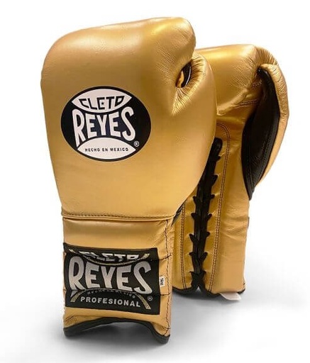 Cleto Reyes Boxhandschuhe Traditional Training mit Schnürung, Gold