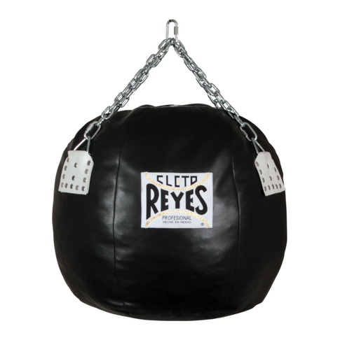 [E535-S-30] Cleto Reyes Boxsack Wrecking Ball Leder 65cm Durchmesser 30kg, Schwarz