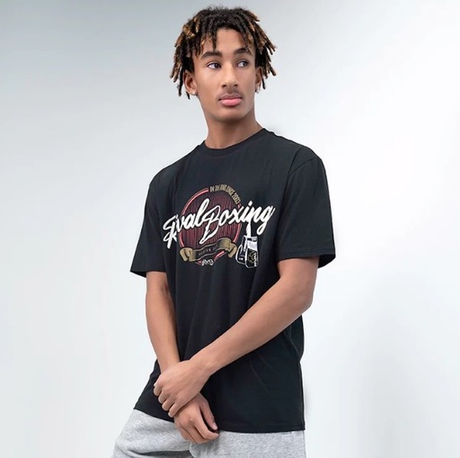 Rival T-Shirt Vintage Graphic, Schwarz