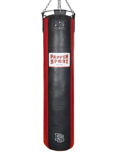 [312022151-S-R-150] Paffen Sport Boxsack Star 150x35cm 50kg, Schwarz-Rot