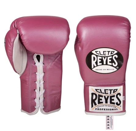 Cleto Reyes Boxhandschuhe Profight Safetec mit Schnürung, Pink