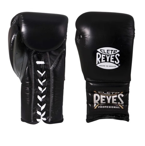 Cleto Reyes Boxing Gloves Traditional Training with Laces, Black