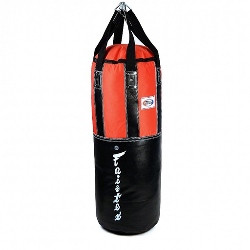 [HB3XL-GEF-R] Fairtex Boxsack HB3 XL 105x40cm 40kg, Schwarz-Rot