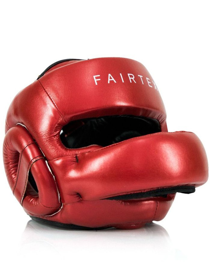 Fairtex Head Guard HG17 Pro Sparring Matallic, Red