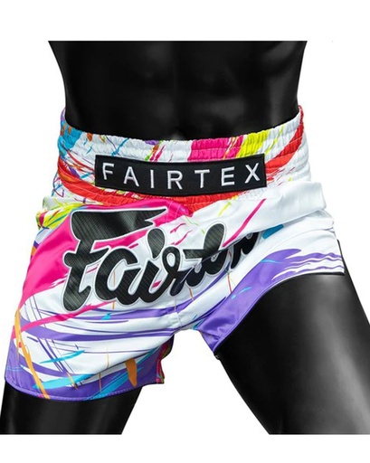 Fairtex Muay Thai Shorts BS1933 World Music, White