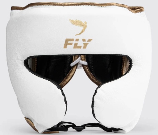 Fly Head Guard Knight 2, White-Gold