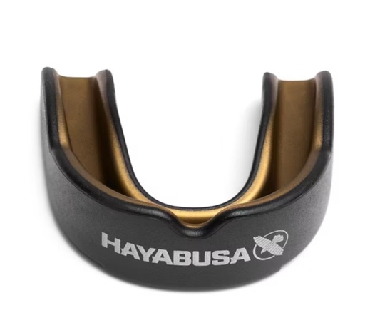 [HAYMGCOM-S-GO] Hayabusa Mouthguard Combat, Black-Gold