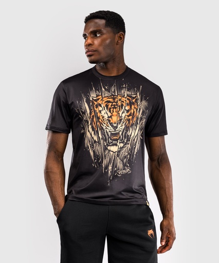 Venum T-Shirt Dry Tech Tiger, Schwarz