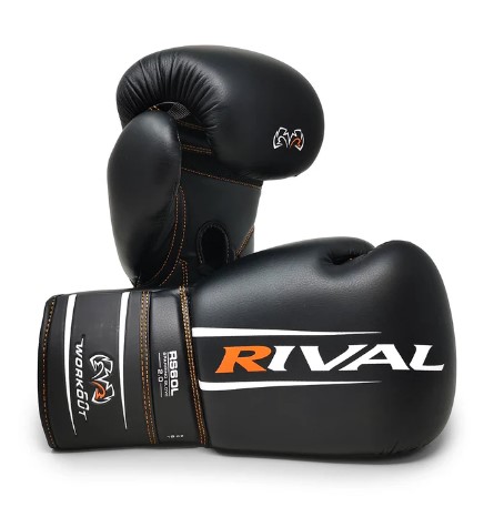 Rival Boxhandschuhe RS60 2.0 Workout mit Schnürung, Schwarz