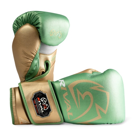 Rival Heavy Bag Gloves RB100 Professional, Green-Gold