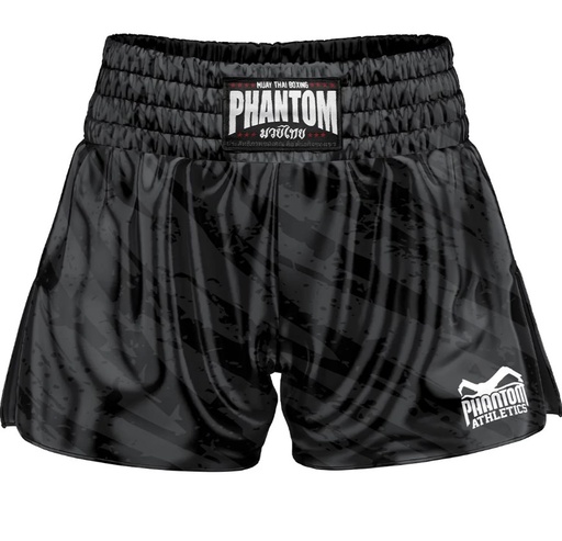 Phantom Muay Thai Shorts Camo Tiger, Schwarz-Grau