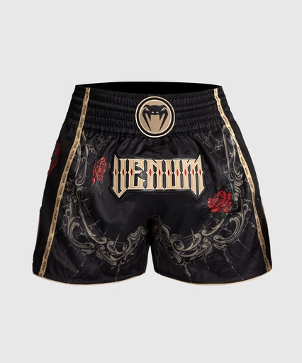 Venum Muay Thai Shorts Santa Muarte 5.0, Black