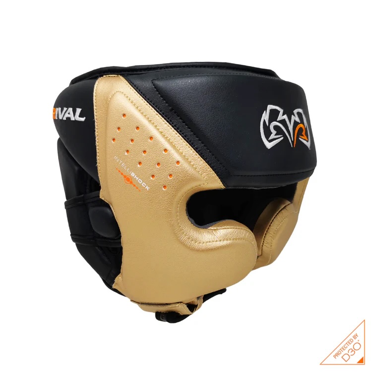 Rival Kopfschutz RHG10 Intelli-Shock, Schwarz-Gold