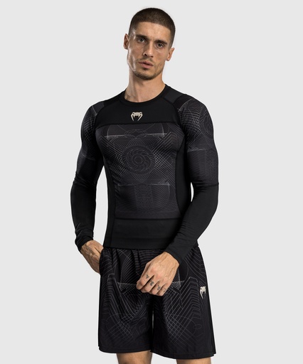 Venum Rash Guard G-Fit Air, Schwarz-Sand