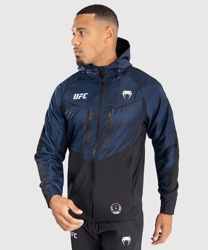 Venum Zip Hoodie UFC Fusion Fight Week, Black-Blue