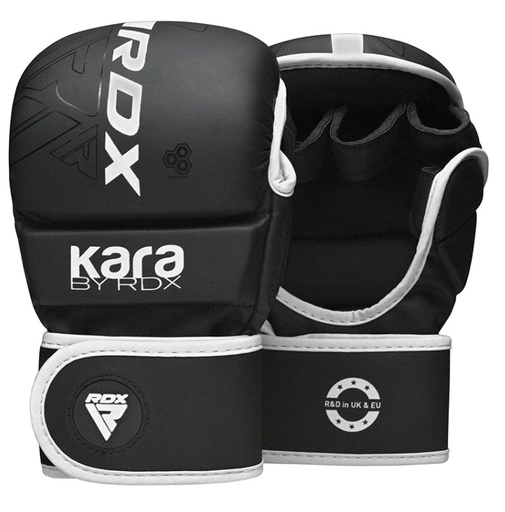 RDX MMA Gloves Sparring F6 Kara, Black-White
