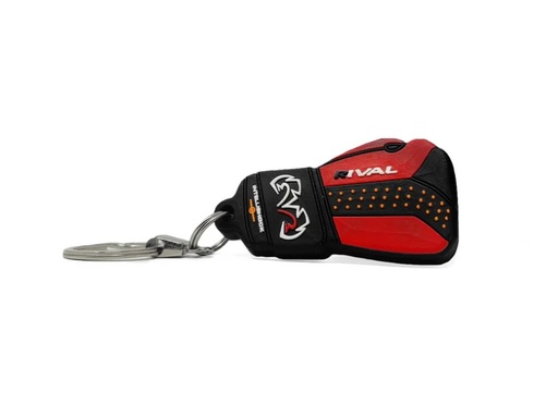 [RRKC-RB10-S-R] Rival Mini-Boxhandschuh Schlüsselanhänger RB10, Schwarz-Rot