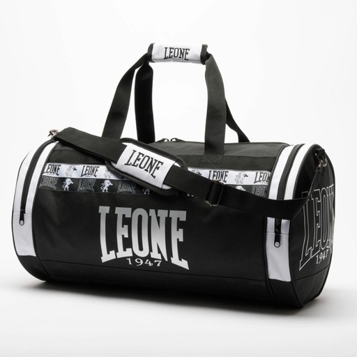 [AC943-S-W] Leone Sporttasche Iconic, Schwarz-Weiß