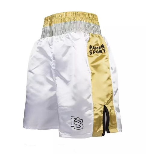 Paffen-Sport Boxing Shorts Pro-Mexican, White-Gold