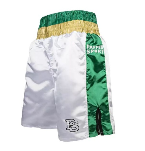Paffen-Sport Boxing Shorts Pro-Mexican, White-Green