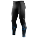 Hayabusa UFC Compression Pants, Schwarz-Blau