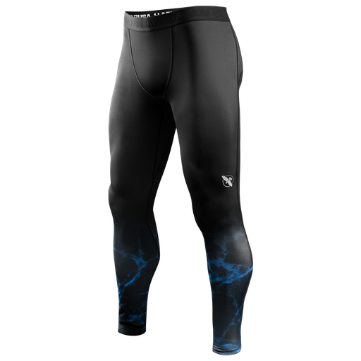 Hayabusa UFC Compression Pants, Schwarz-Blau