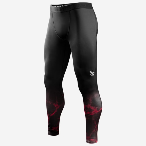 Hayabusa UFC Compression Pants, Schwarz-Rot
