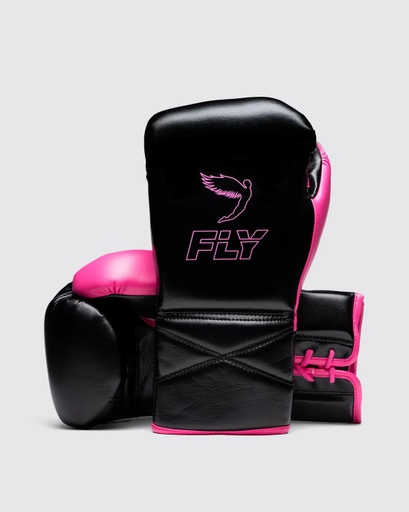 Fly Boxing Gloves Superlace Pro X 2, Black-Pink