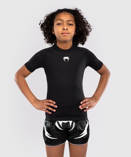 Venum Rash Guard Contender Kids, Schwarz