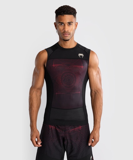 Venum Rash Guard G-Fit Air Sleeveless, Black-Red