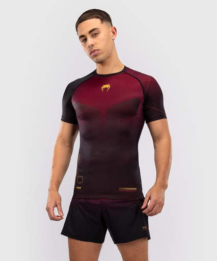 Venum Rash Guard Tactical XT, Black-Burgundy Red-Gold