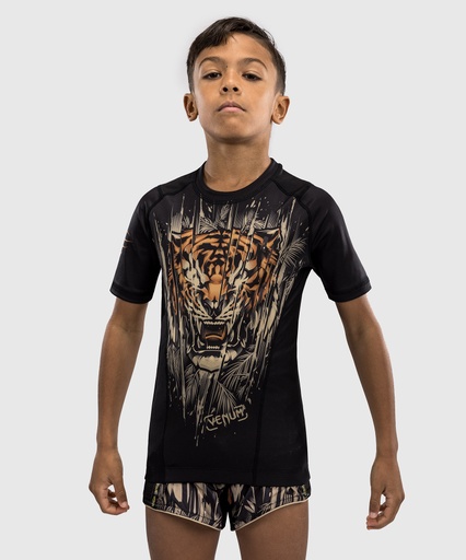 Venum Rash Guard Tiger Kids, Black-Orange