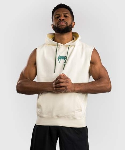 Venum Hoodie Sparring Ärmellos, Vanilla