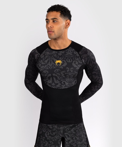 Venum Rash Guard X Topuria Unmatched Edition, Black-Gold