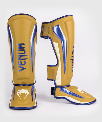 Venum Shin Guards Elite SE, Camel-Blue