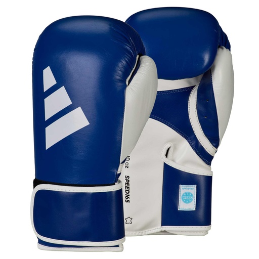 [adiSBG165-B-W-10] adidas Boxhandschuhe Speed 165 WAKO, Blau-Weiß