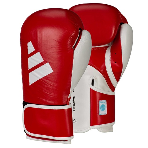 [adiSBG165-R-W-10] adidas Boxhandschuhe Speed 165 WAKO, Rot-Weiß