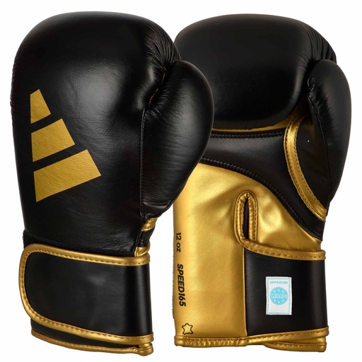 adidas Boxing Gloves Speed 165, Black-Gold