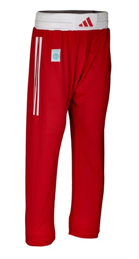 adidas Kickboxhose WAKO, Rot-Weiß