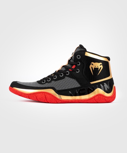 Venum Wrestling Shoes Elite, Black-Gold