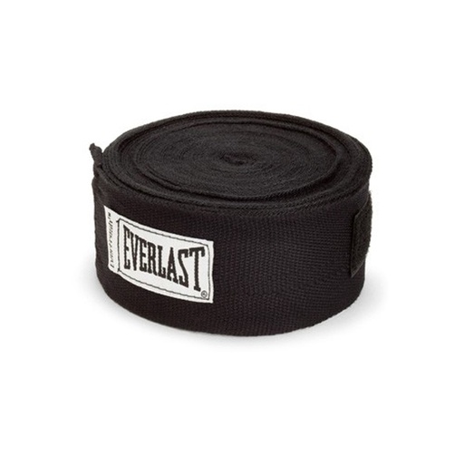 [722301-S-4-5] Everlast Boxbandagen 4,5m Halbelastisch, Schwarz